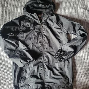 Swiss Alps Kids Jacket | Boys Size Large | Lightweight Black Rain Coat